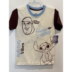 Disney Pixar Toy Story Stitch Mickey Mouse 100 Anniversary T-Shirt Kids Size 6